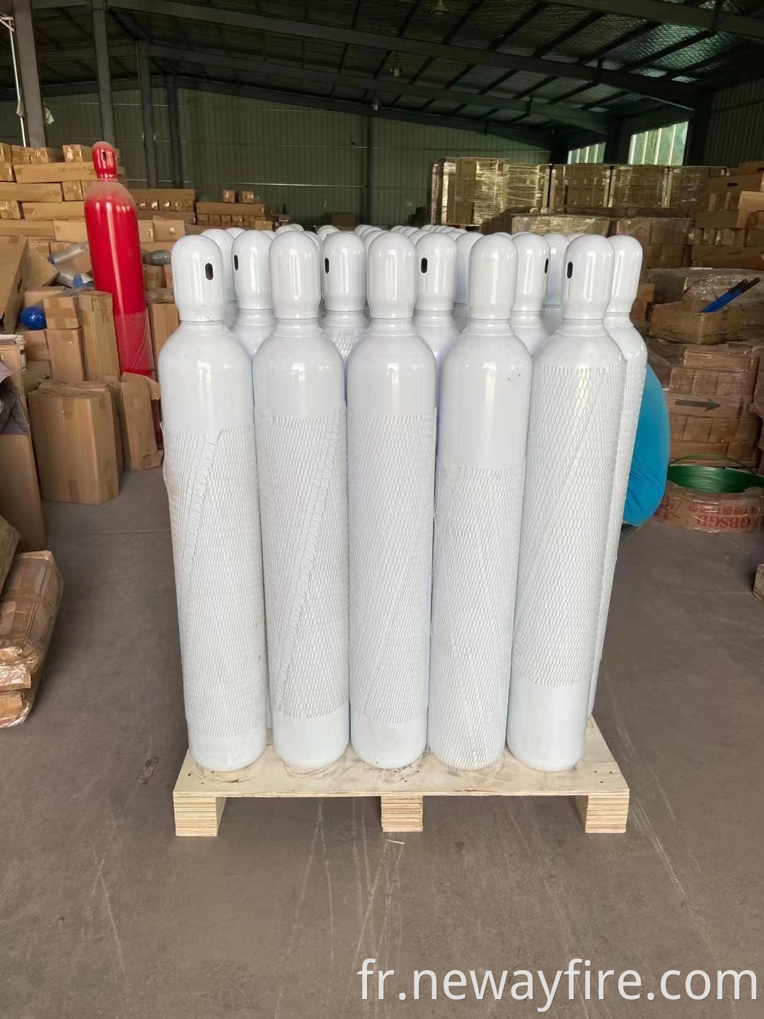 White 70L Oxygen cylinder